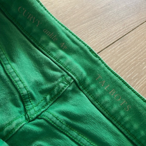 Talbots Curvy Ankle Pants in Green Size 4P - Picture 8 of 11